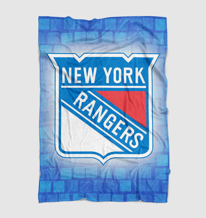 NEW YORK RANGERS LOGO soft fleece blanket