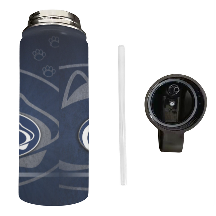 PENN STATE NITTANY LIONS FOOTBALL NFL 3 Water Insulated Bottles With Straw