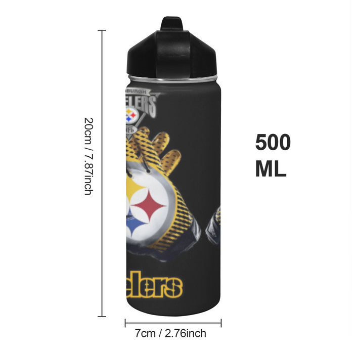 PITTSBURGH STEELERS FOOTBALL Water Insulated Bottles With Straw