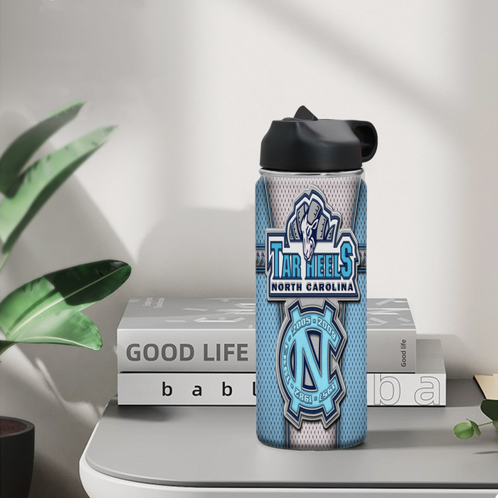 Unc Tarheels Water Insulated Bottles With Straw