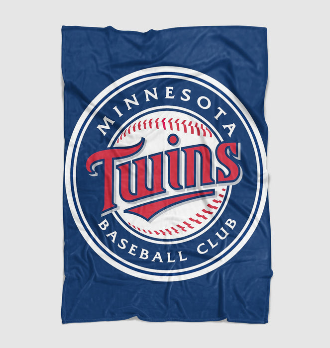 baseball club minnesota twins soft fleece blanket