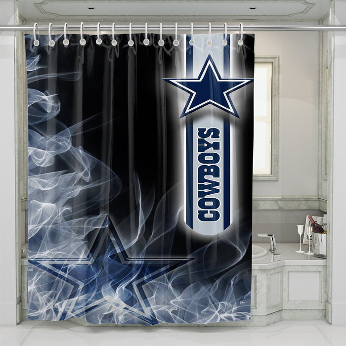 dallas cowboys smoke shower curtains