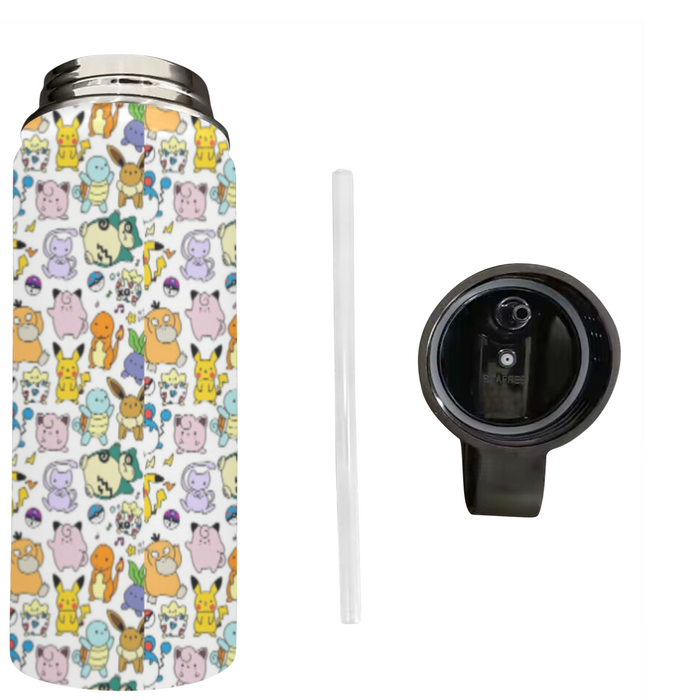 best character from disney animation Water Insulated Bottles With Straw