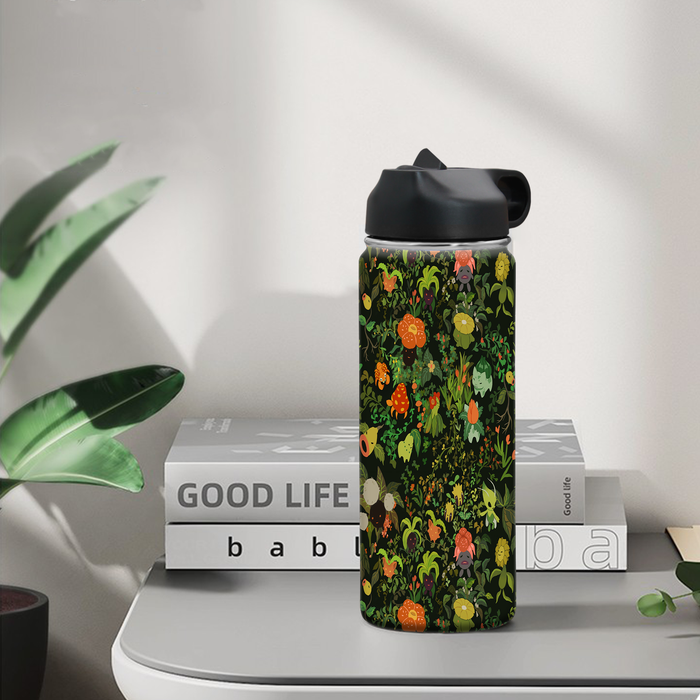 forest where pokemon species life Water Insulated Bottles With Straw