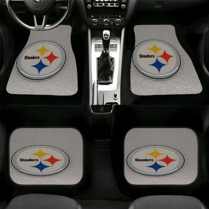 grainy pittsburgh steelers logo Car floor mats Universal fit