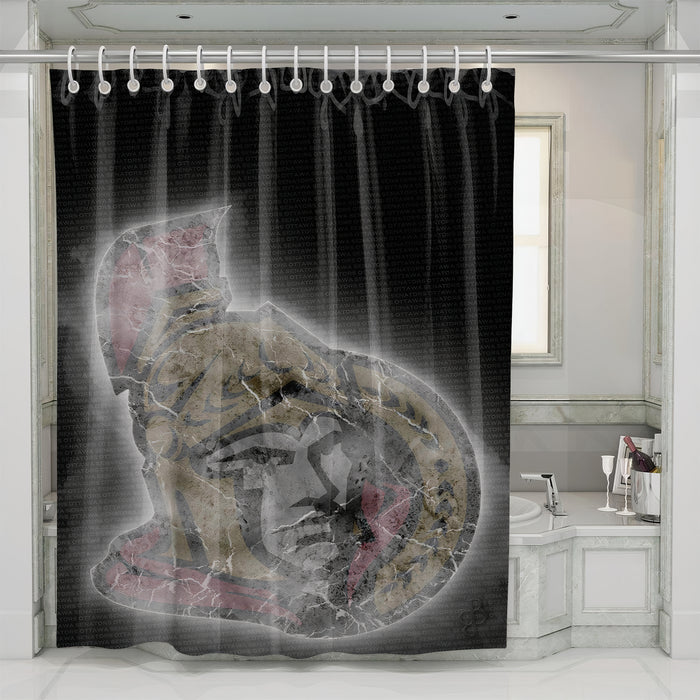 ottawa senators nfl logo team shower curtains