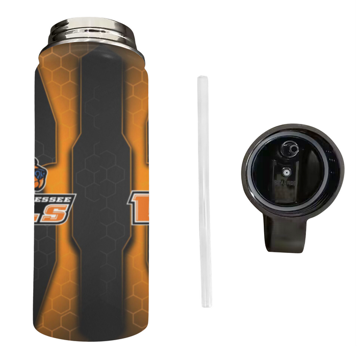 tennessee vols football logo 2 Water Insulated Bottles With Straw