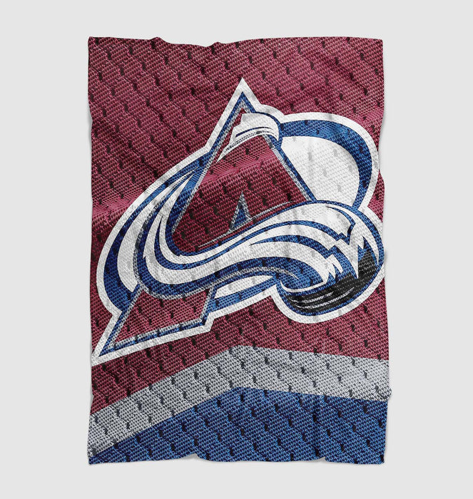 texture colorado avalanche soft fleece blanket