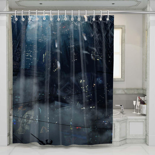 2049 city blade runner shower curtains