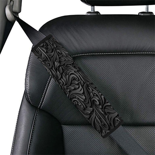 3d black and white luxury pattern Car seat belt cover