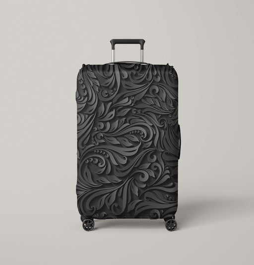 3d black and white luxury pattern Luggage Cover | suitcase