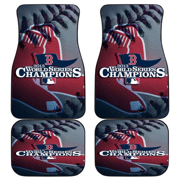 2013 red sox champions Car floor mats Universal fit