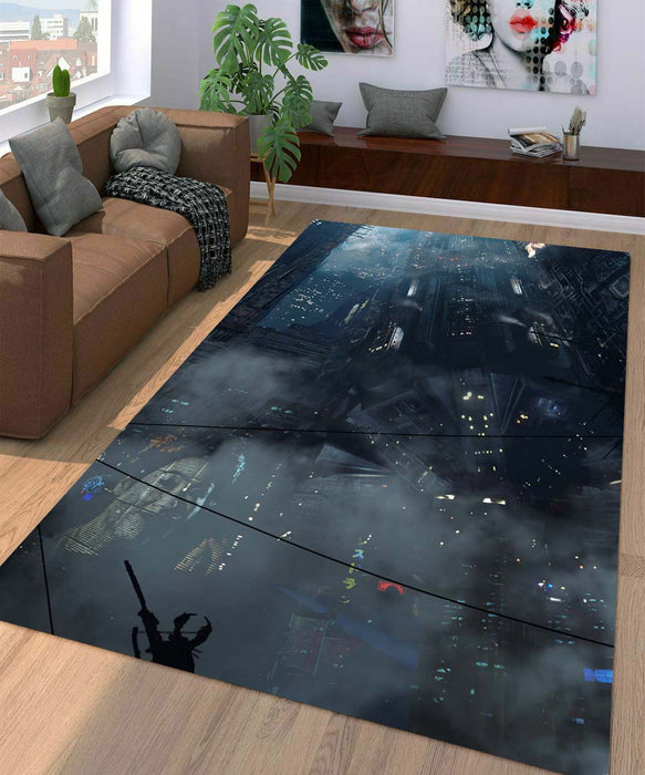 2049 city blade runner Living room carpet rugs