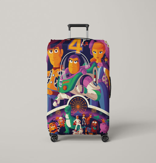 2d toys story 4 character Luggage Covers | Suitcase