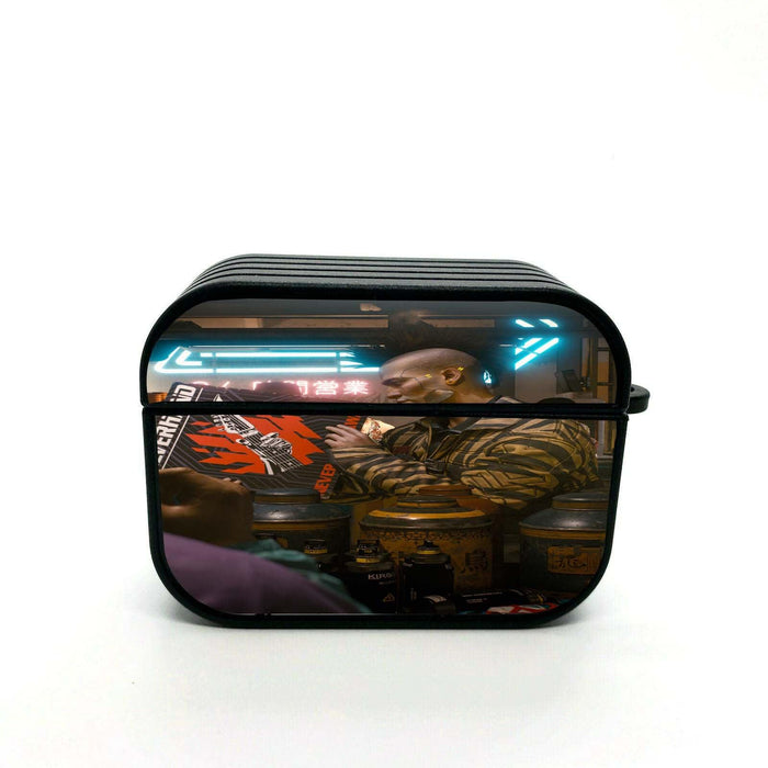 2077 futuristic cyberpunk airpods case