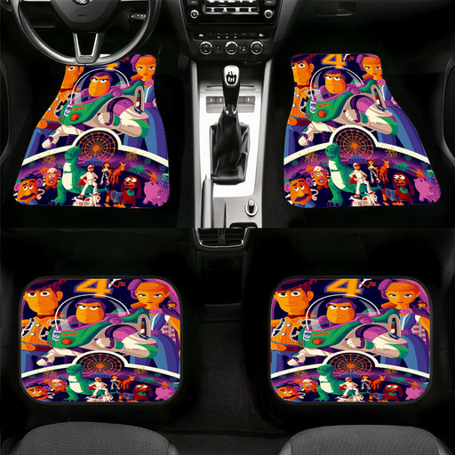 2d toys story 4 character Car floor mats Universal fit