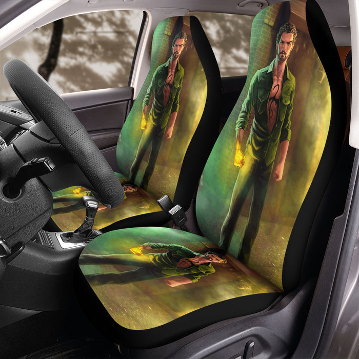 3d painting iron fist netflix Car Seat Covers