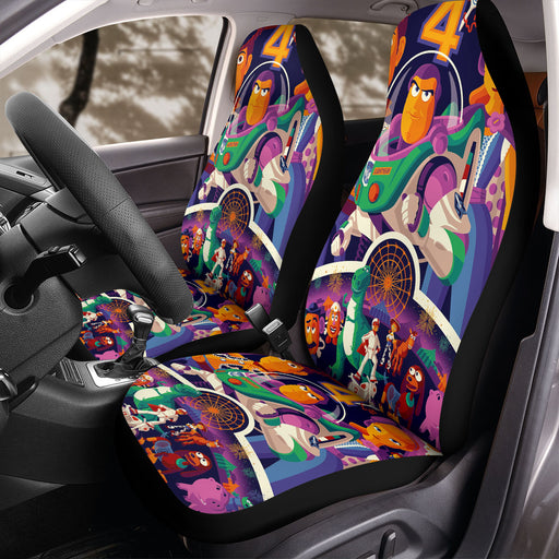 2d toys story 4 character Car Seat Covers