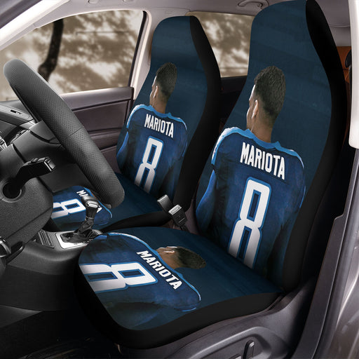 3d character of mariota football player nfl Car Seat Covers