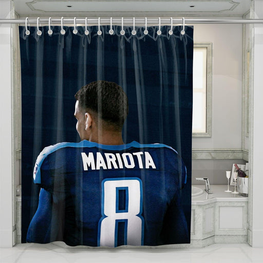 3d character of mariota football player nfl shower curtains