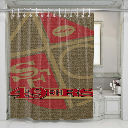 49ers home shower curtains