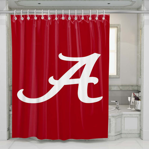 a for alabama crimson tide 1 shower curtains