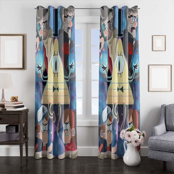 action gravity falls window curtains