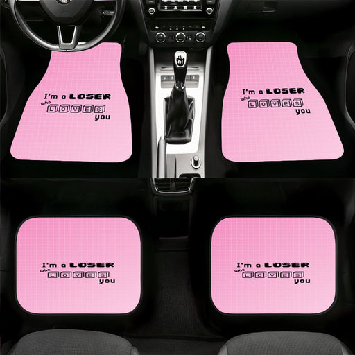 a looser who loves you shinee pentagon Car floor mats Universal fit