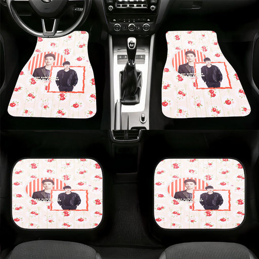 a reason to smile exo pattern Car floor mats Universal fit