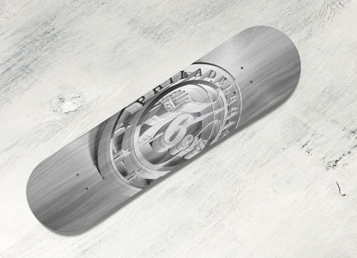 3d philadelphia 76ers logo 3d Skateboard decks
