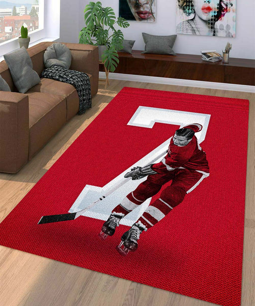 7 DWR hockey nhl Living room carpet rugs