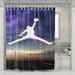 air jordan in the sky shower curtains