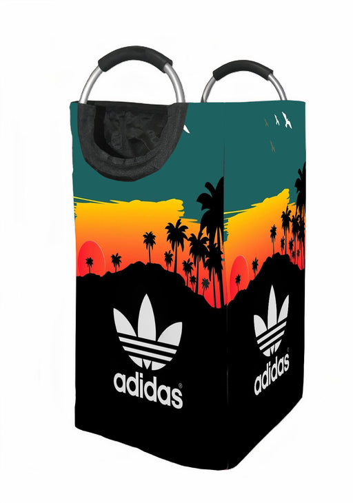 adidas logo with illustration Laundry Hamper | Laundry Basket