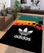 adidas logo with illustration Living room carpet rugs