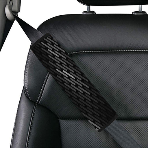 abstract black and white lines Car seat belt cover
