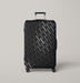 abstract black and white lines Luggage Cover | suitcase