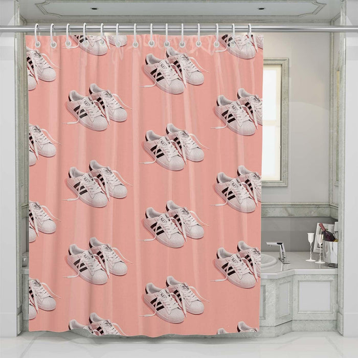 adidas shoes repeat shower curtains