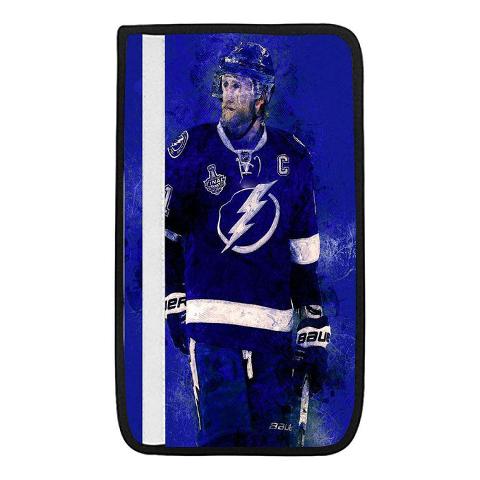 abstract steven stamkos player hockey Car seat belt cover