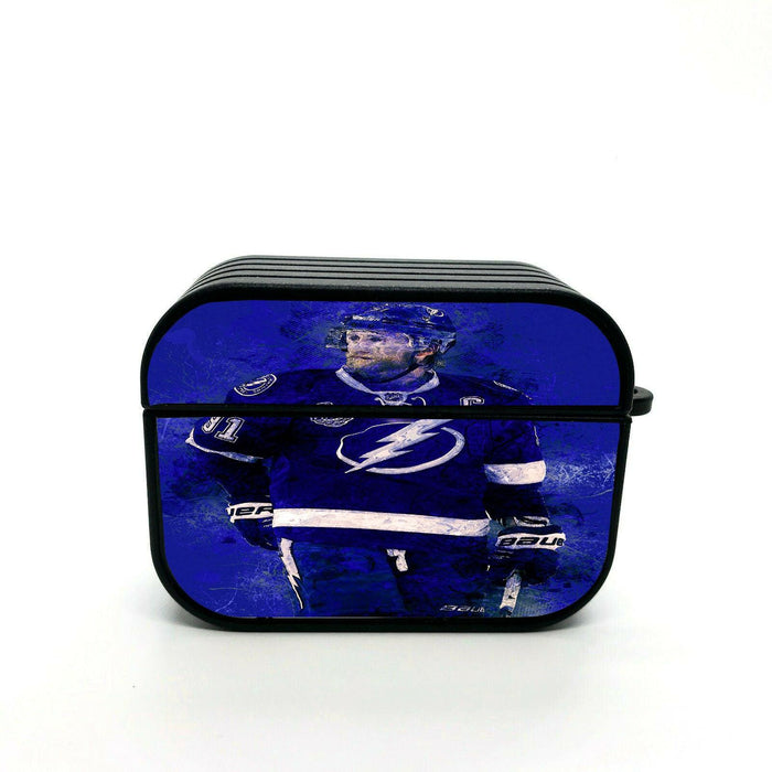 abstract steven stamkos player hockey airpod case