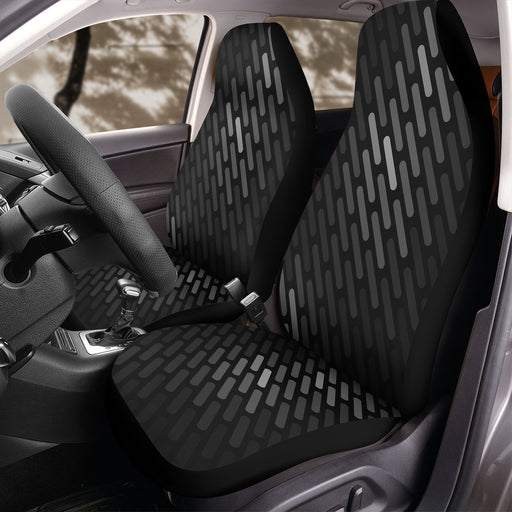 abstract black and white lines Car Seat Covers