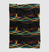 abstract motion of neon light Ultra soft fleece blanket