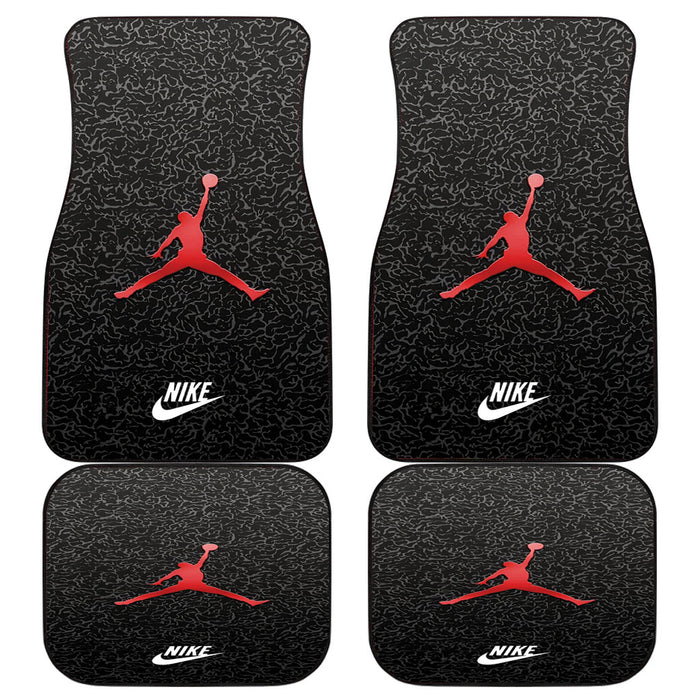 AIR JORDAN RED 1 Car floor mats Universal fit