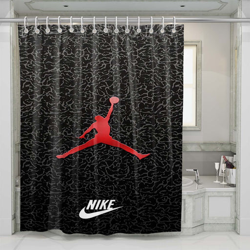 air jordan red 1 shower curtains