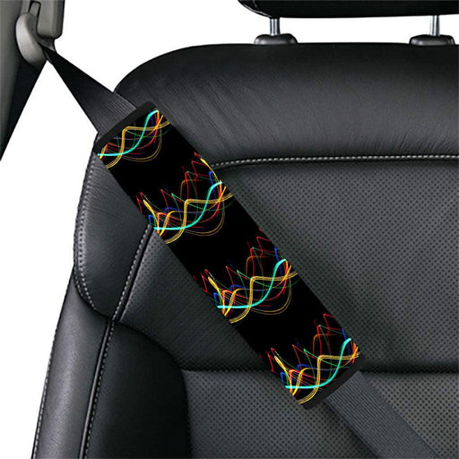 abstract motion of neon light Car seat belt cover