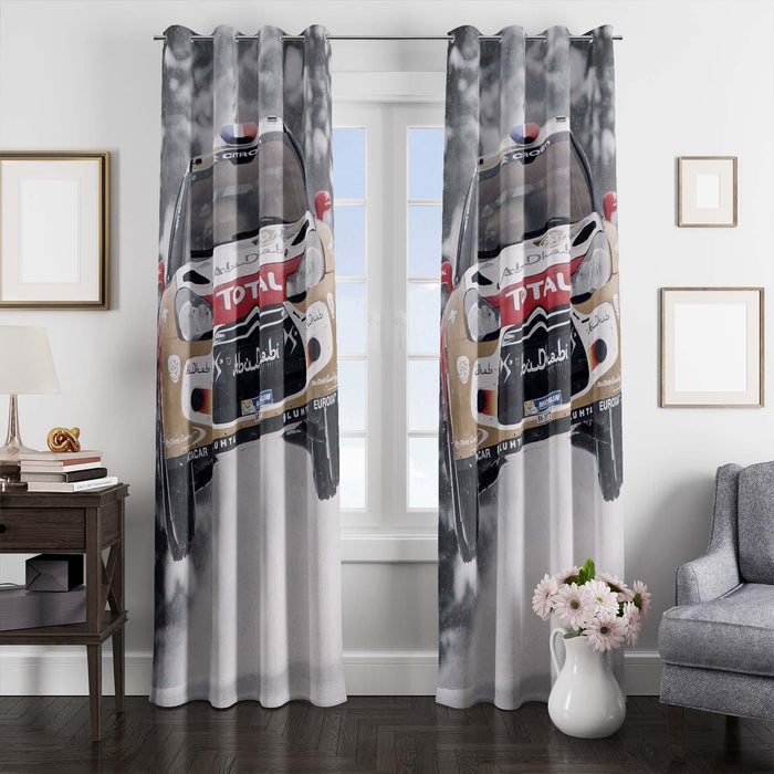 abu dhabi total winter championship car racing window Curtain