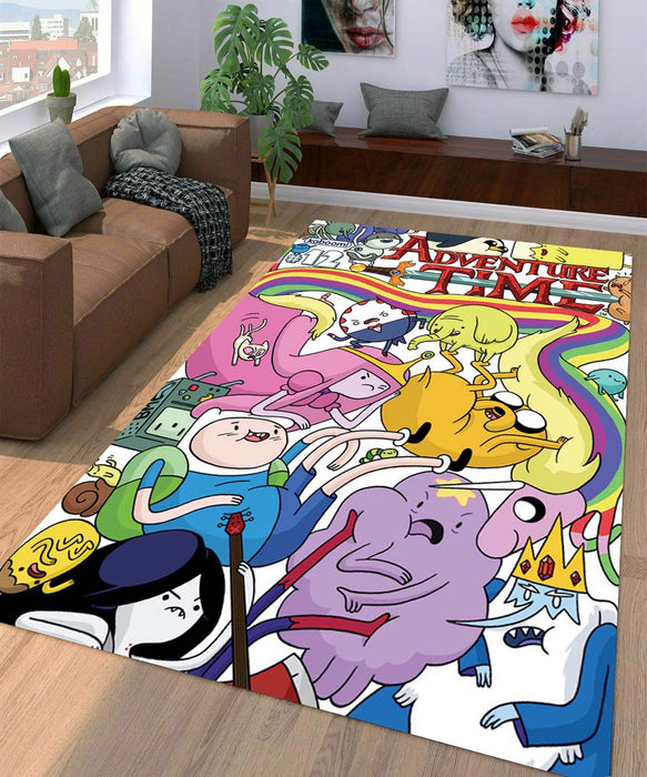 adventure time all character Living room carpet rugs