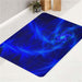 abstract pattern blue neon bath rugs