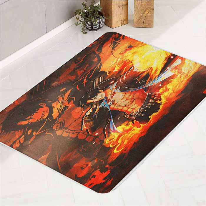 ace on fire one piece bath rugs