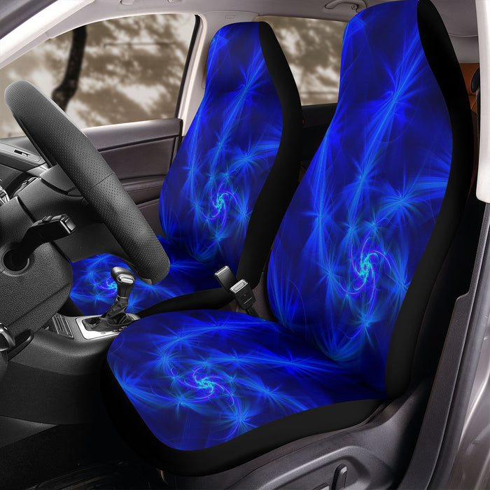 abstract pattern blue neon Car Seat Covers