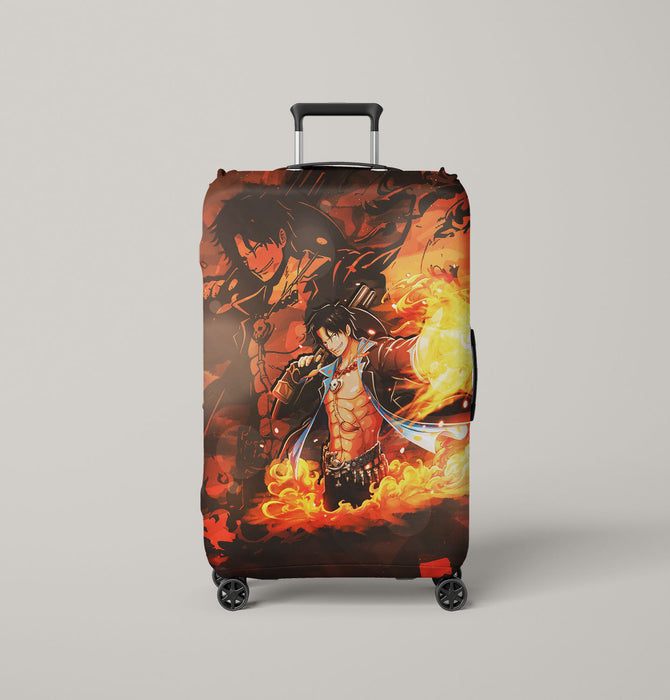 ace on fire one piece Luggage Covers | Suitcase